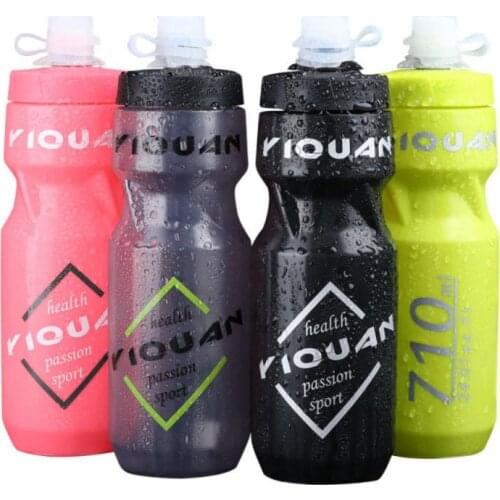 710ML Mountain Bike Bicycle Cycling Water Drink Bottle Outdoor Sports Plastic Portable Kettle Water Bottle Drinkware