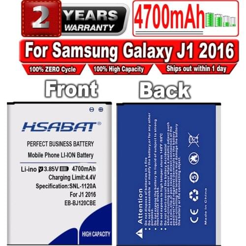 HSABAT 3700mAh EB-BJ120CBE Battery for Samsung Galaxy J1 2016 Version J120F Galaxy Express 3 J120A J120T J120 SM-J120F