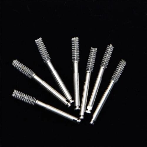 100Pcs/Box Dental Root Canal Cleaning Brush Sharp Flat Head Dentistry Tool Dental Materials Dental Lab Tool White Color
