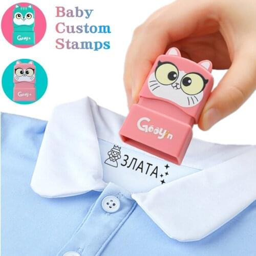 Childrens Stamp Toy Baby Student Clothes Chapter Custom School Uniform Name Word Waterproof Wash Not Faded Personalized Stamp