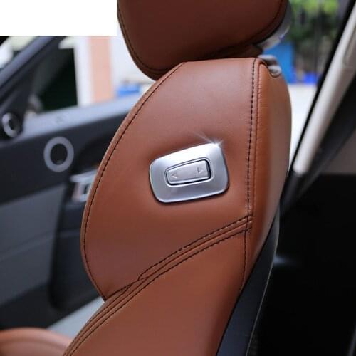 For Land Rover Range Rover Vogue 2014-2017 For Range Rover RR Sport Copilot Seat Adjustment Switch Trim Stickers Car Accessories