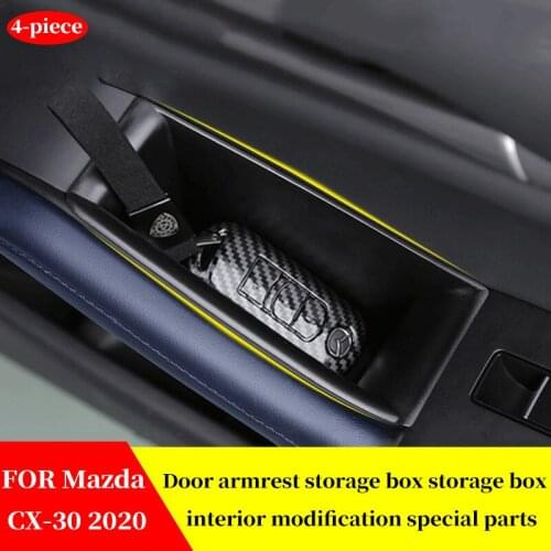 FOR Mazda CX-30 CX30 2020 Car Accessories Interior Door Handle Storage Box Glove Armrest Box Tray Organizer