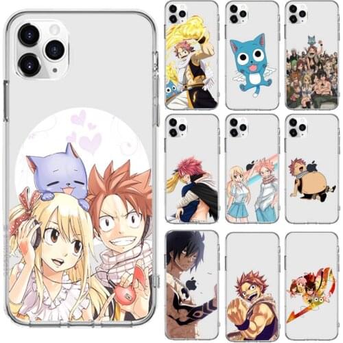 FAIRY TAIL Anime art Phone Case Transparent for iPhone 6 7 8 11 12 s mini pro X XS XR MAX Plus cover funda shell
