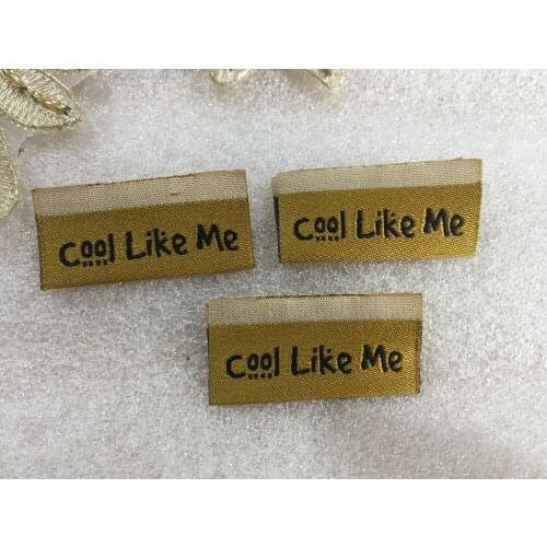 Customized garment clothing tags / Woven Labels / custom clothing labels / main labels / damask label center fold