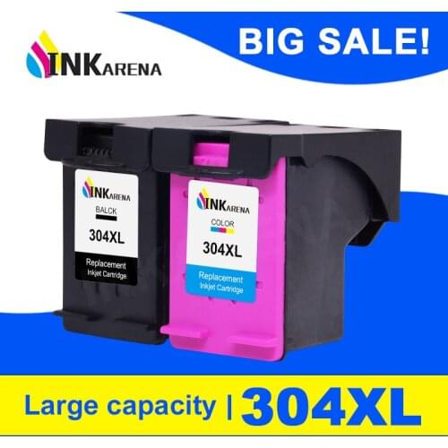 INKARENA Ink Cartridge 304XL New Version for HP304 For HP 304 xl Deskjet envy 2620 2630 2632 5030 5020 5032 3720 3730 Printer