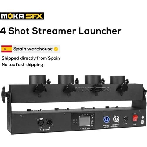 Ship from Spain Wedding confetti machine confetti cannon DMX 512 controller 4 Holder Confetti Shooter Launcher Machine