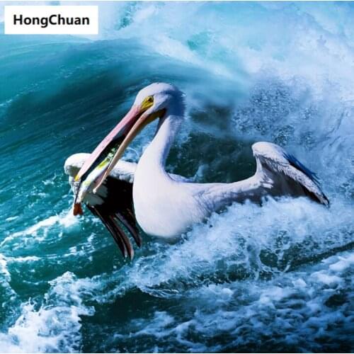 Crane Animal 5D DIY Square/Round Diamond Painting Mosaic Mural Cross Embroidery Handicraft Home Decoration Christmas Gift