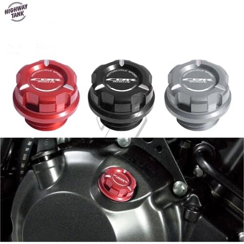 Motorcycle Engine Oil Cap Bolt Screw Filler Cover Case for Honda CBR500R 2013-2021