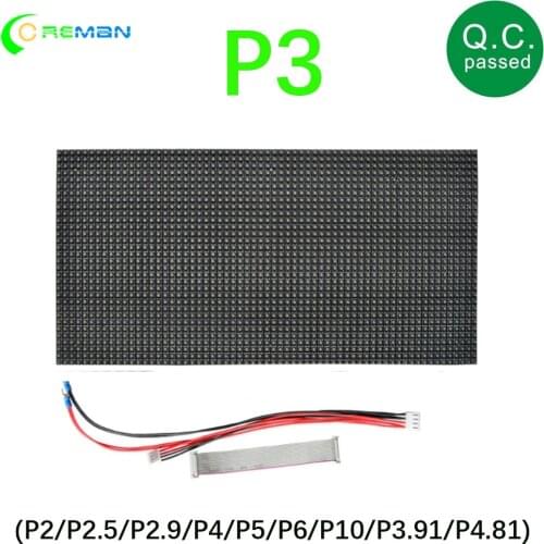 P3 led matrix module rgb full color 192X96 panel / p3 led wall video screen module 64x32