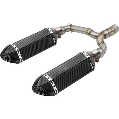 Motorcycle GSR600 GSR400 BK600 BK400 Exhaust System Muffler Slip On Connect Middle Link Pipe For Suzuki GSR 600 400 600CC 400CC
