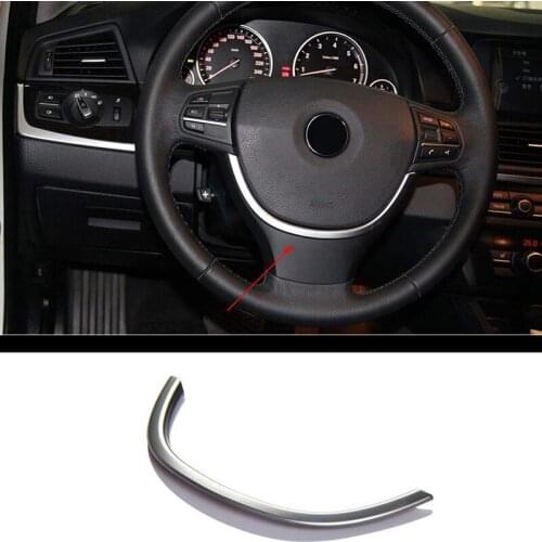 Steering Wheel Stripe Sequins Trim Sticker for BMW 5 Series F10 520 525 2011-2015 Car Accessories