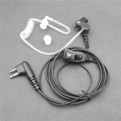 Clear air tube ear piece 3.5mm earpiece headphone ptt surveillance mic earphone acoustic intercom system headset for motorola cp