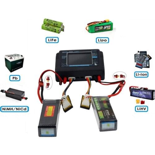 New Professional T240 Touch Lipo Balance Charger Model Aircraft Lithium Battery Charger Remote Control Toy B6 Charger