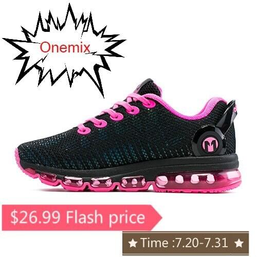 ONEMIX hot sale Running Shoes For Men Air Mesh Upper Material Cushion Athletic Trainers Sports Outdoor Shoes Walking Sneakers