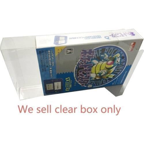 8PCS Clear transparent box For 2DS Pokemon for Pokémon Limited Edition Display plastic PET Protector collection storage