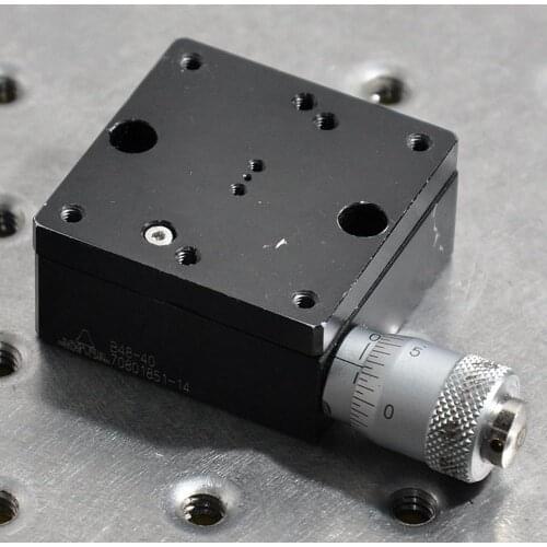 R-axis SURUGA B48-40 manual precision small angle adjustment rotary fine-tuning adjustment table aluminum table size 40*40mm