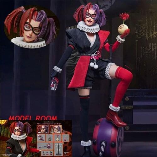 SA0100 SA0101 1/6 Joker Queen Figure Model 12'' Female Clown Soldier Action Doll Toys for Bithday Gifts Pre-sale Item