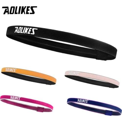 Sports Headband Men&Women Head Sweat Band Running Football Tennis Headscarf Silicone Anti-slip Elastic Sweatband Yoga HairBand