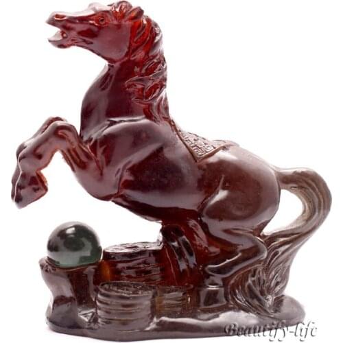 Yellow Horse, Lucky Charms,Chinese zodiac,Shenxiao,Allochroic Mascot,fengshui Ornament,novel gifts,present,Tea pet,S1015BM