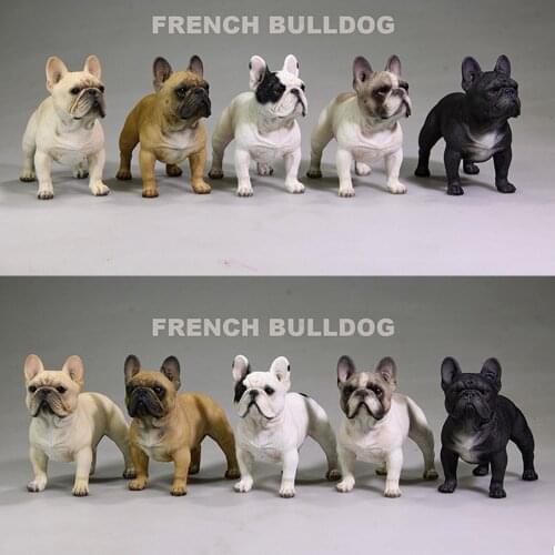 In Stock 1/6 Scale Figure Scene Accessories Simulation Resin French Bulldog Dog Puppy Pet Animal Figure Model for 12'' Action