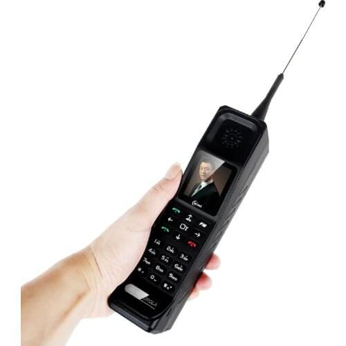 With Antenna Retro Style Big Bar Mobile Phone Strong Signal Power Bank Dual Sim 4500mAh Flashlight MP3 MP4 Vibration Bluetooth