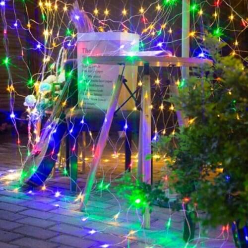 1.5x1.5m 3X2M Net LED String Lights 110/220V Festival Christmas Decoration New Year Wedding Party Light Waterproof