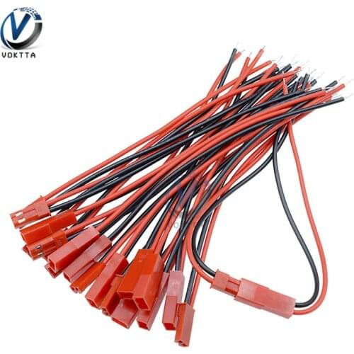 10Pairs 100mm 10cm Male Female Connector JST Plug Cable For RC BEC Battery Helicopter DIY FPV Drone Quadcopter