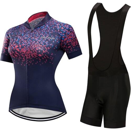 2021 Women Fashion Cycling Clothing BIB Shorts Summer Bicycle Clothes MTB Wear Female Cycling Jersey Set Skinsuit Dress Uniform