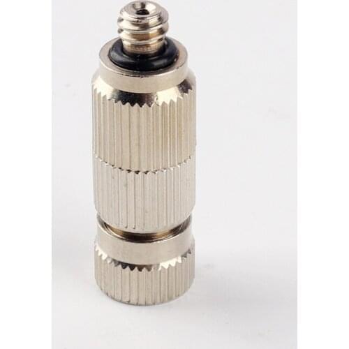 50pcs Mist Sprinkler High Pressure Fog Nozzle Copper Made Garden Spray Nozzle Humidifier Emitter For Cooler Mist Sprayer