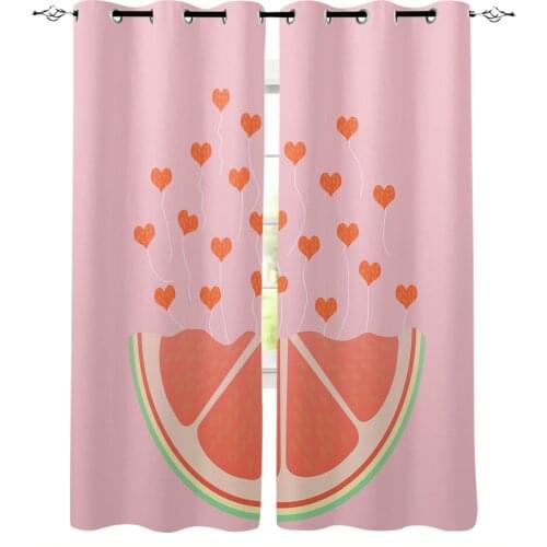 Watermelon Love Curtain For Kitchen Living Room Bedroom Curtains Home Decoration Window Treatments Drapes