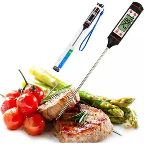 Digital Meat Thermometer Cooking Food Kitchen BBQ Probe Water Milk Oil Liquid Oven Digital Temperaure Thermometer Gauge