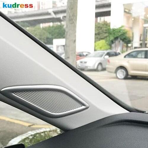For Volkswagen For VW Touran 2016 2017 2018 2019 Matte Interior Speaker Sound Cover Trim Decoration Mouldings Car Accessories
