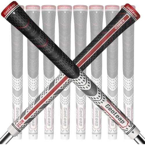 Geoleap Golf Grips 10pcs/lot, Back Rib,Multi Compound Hybrid Golf Club Grips, Standard, 7 Color. Fress Shipping
