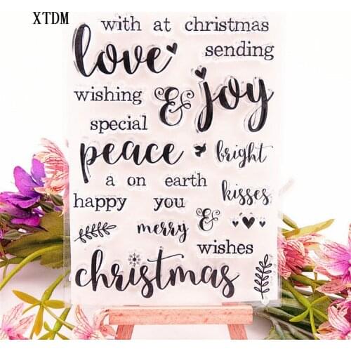 Hot selling love alphabet transparent clear stamp / silicone seal roller stamp DIY scrapbook album / card production