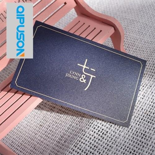 Custom Business Card Both/Double Side Gold/Silver Foil Card Printing Custom Material 500gsm Black Paper High Quality MP012-5
