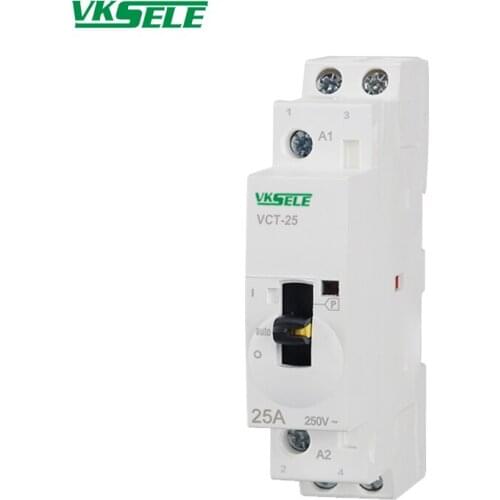 VCT-25 BCH8-25 BCH8/VCT 25A Manual type 2NO or 2NC 24V 220V Household magnetic contactor