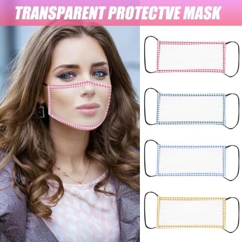 Mask For Face With Clear Window Protection Breathable Reusable Face Mask Transparent For Face With Adult Halloween Cosplay