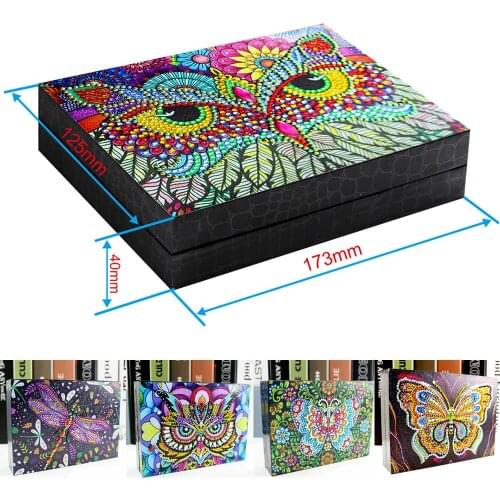 5D DIY Special Shaped Diamond Painting Jewelry Box Owl insect Diamond Mosaic Embroidery Cross Stitch kits Jewelry Storage box