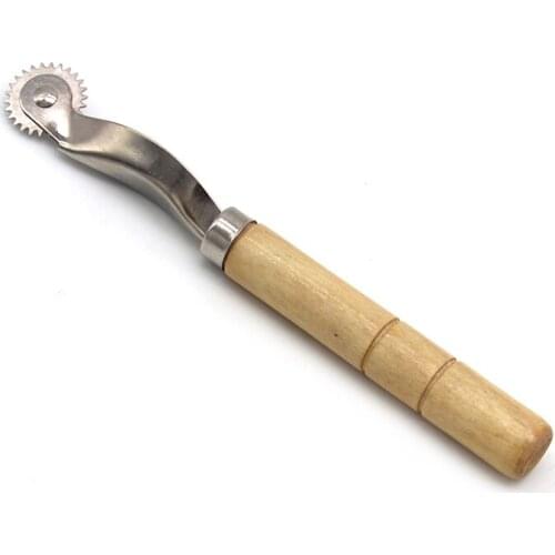 Stainless Steel Leather Cloth Paper Overstitch Wheel Gear Roulette Spacer Sewing Leather Craft Tool Gear Overstitch Wheel