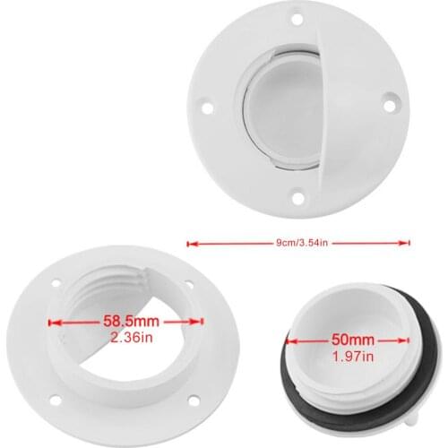 Nylon Marine Boat Deck Drain Valve Screw Cap Stopper Accessories For Discharge Water From The Bilge Of The Ships Side Valve