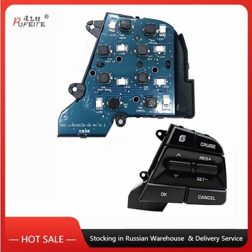 Button Switch For Hyundai Movable Collar Solaris elantra1.6L Cruise Control Multifunction Steering Wheel car accessories Right