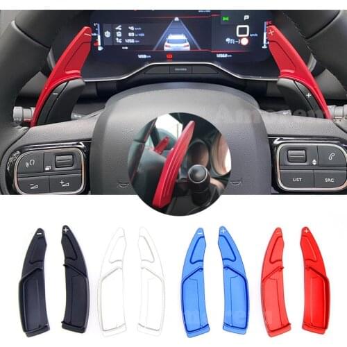 Steering Wheel Paddle Shift Shifter For Citroen Grand Picasso Berlingo Spacetourer C5 Aircross C4 Car Accessories Sticker