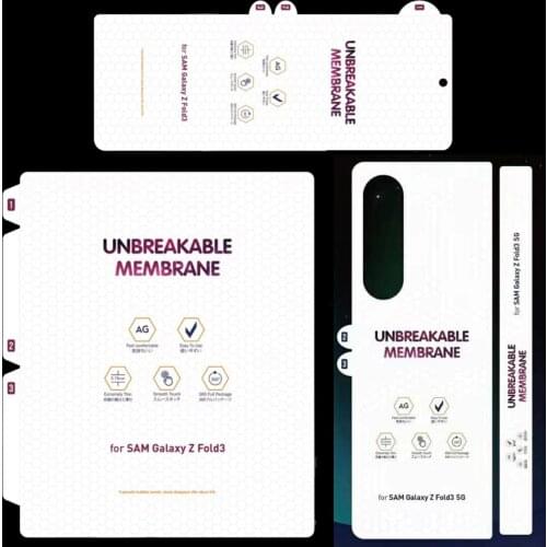 Matte Front and Back Full Cover Hydrogel Film For Samsung Galaxy Fold Z Fold 3 2 W20 Membrane Unbreakable TPU Screen Protector