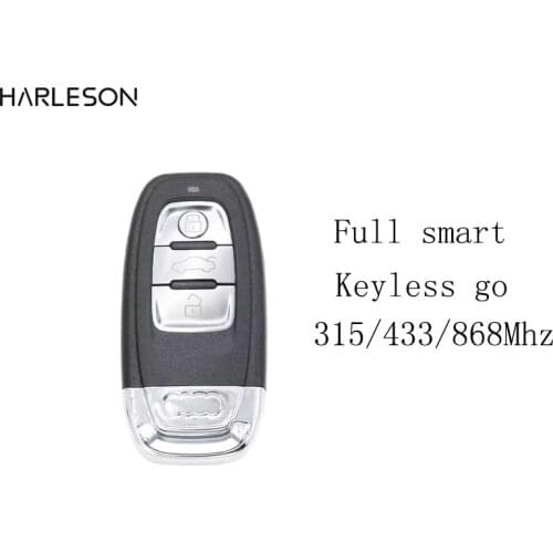 Keyless Go 754J 3 Buttons Full Smart Remote Key for Audi A4 A5 A6 A7 A8 Q5 315/433/868Mhz PCF7945AC Chip 4G0959754J/8T0959754F