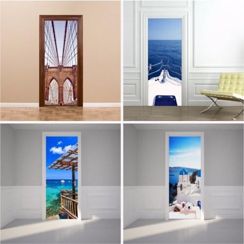 Colomac 3d wall door stickers self adhesive creative poster renovation living room bedroom home decor decoration accessories
