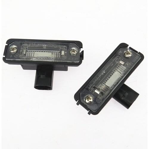 SCJYRXS 2Pcs Halogen License Plate Lighting Pour Light Lamp For Polo Golf MK4 Beetle Scirocc 1J6 943 021B 6QD943021A 1JE 943 021