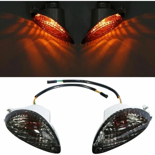 Motorcycle Smoke/Clear Rear Turn Signal Indicatiors Bulbs Wire For Suzuki Hayabusa GSXR1300 2008-2016 09 10 11 12 13 14 15