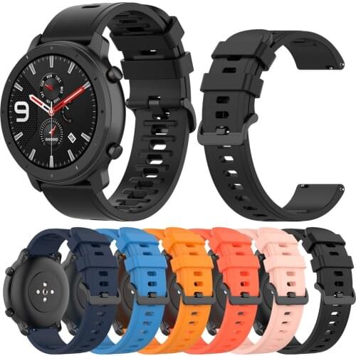 Silicone Wristband for Xiaomi Huami Haylou Solar LS05/Amazfit GTR 47 Strap Band for Huawei watch GT/GT2 46 Bracelet Accessories