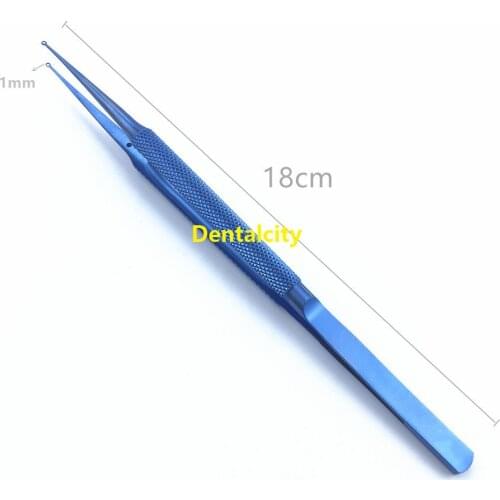 Titanium Ringtip Forceps Ent Plastic Surgery Micro Fine Whole Ring Tip