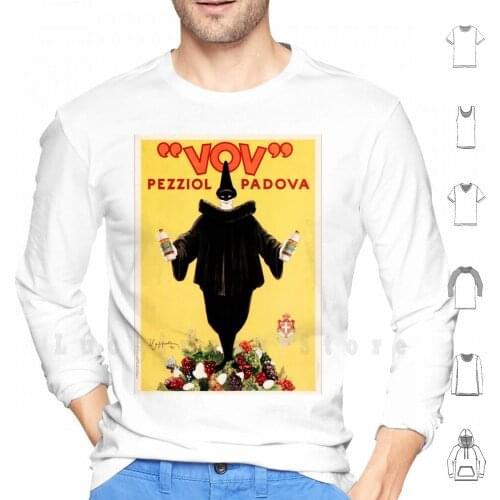 Vov Pezziol Padova Italy By Leonetto Cappiello Vintage Liqueur Art Deco Hoodies Long Sleeve Vintage